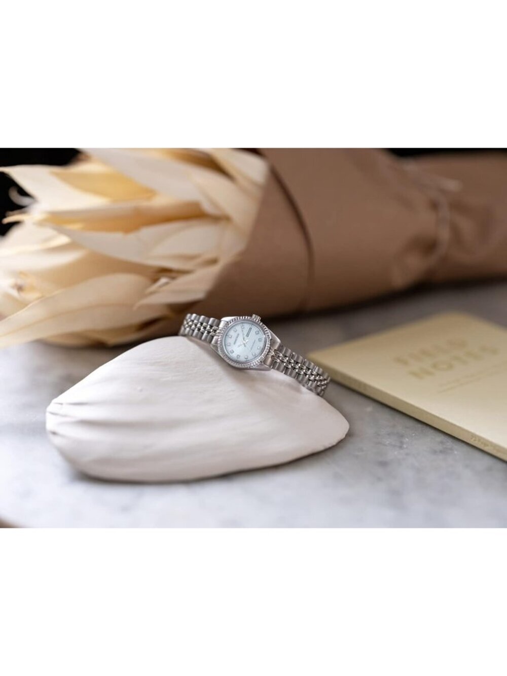 Armitron Women's All Silver Genuine Crystal Accented Bracelet Round Luxury Watch - Picture 5 of 6